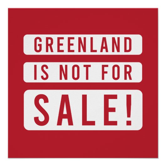 greenland is not for sale political protest americ ポスター (正面)