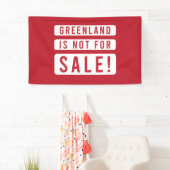 greenland is not for sale political protest americ 横断幕 (インサイチュ)