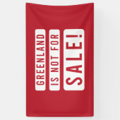 greenland is not for sale political protest americ 横断幕 (縦)