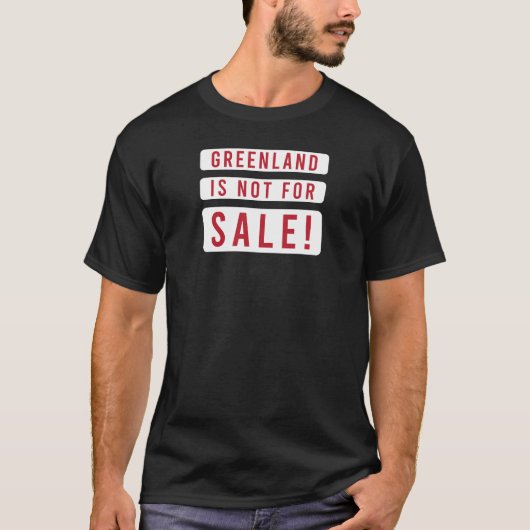 greenland is not for sale political protest tシャツ (正面)