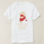 GREENLAND IS NOT FOR SALE Tシャツ (デザイン正面)