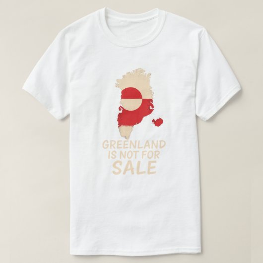 GREENLAND IS NOT FOR SALE Tシャツ (デザイン正面)
