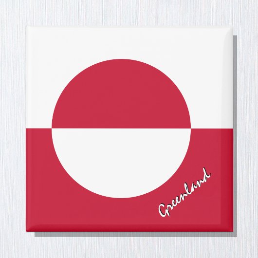 Greenland Magnet, Patriotic, Greenland Flag マグネット