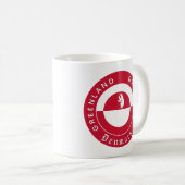 Greenland Mug, Bear, Patriotic Greenland Flag コーヒーマグカップ (正面右)