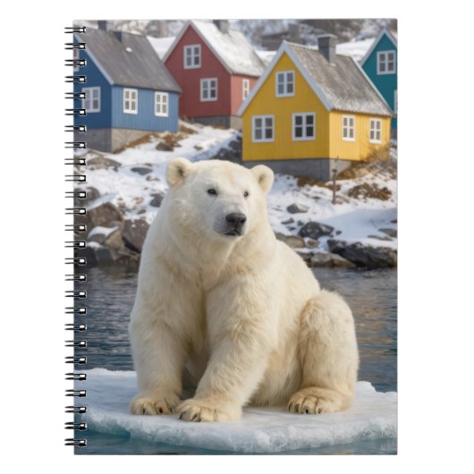 Greenland Polar Bear On an Ice Floe ノートブック (正面)