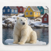 Greenland Polar Bear On an Ice Floe マウスパッド (正面)