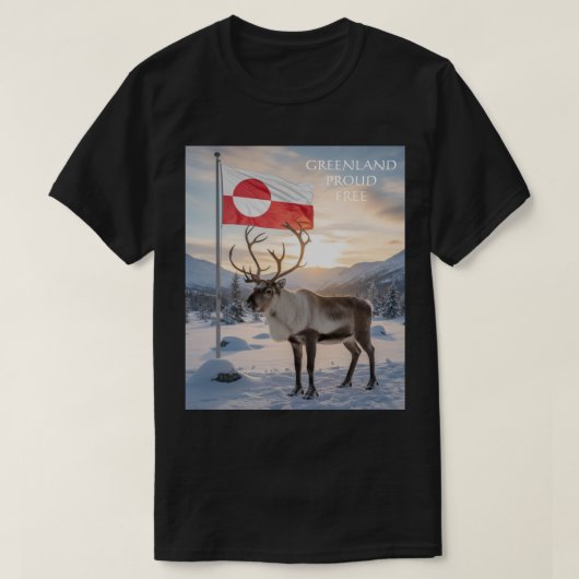 GREENLAND Proud and Free Tシャツ (デザイン正面)