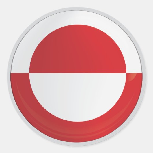 Greenland Round Icon X4 ラウンドシール (正面)