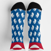Greenland Socks, Greenland flag fashion / sports ソックス (上部)