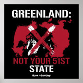 Greenland Sovereignty Not Your 51st State Arctic  ポスター (正面)