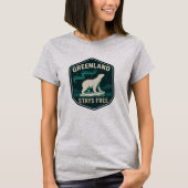 GREENLAND STAYS FREE Badge Tシャツ (正面)