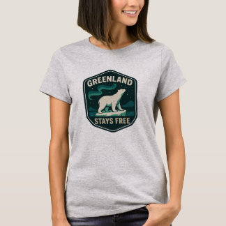 GREENLAND STAYS FREE Badge Tシャツ
