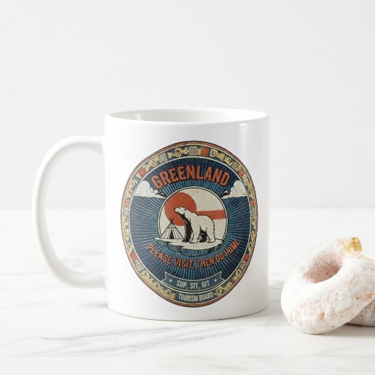 Greenland Tourism Mug コーヒーマグカップ (ドーナツ)