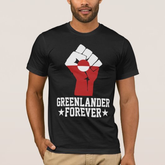 Greenlander Forever - グリーンランドを応援 Tシャツ (正面)