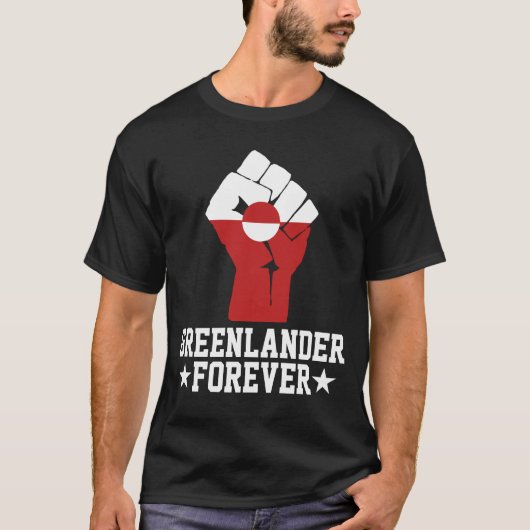 Greenlander Forever - グリーンランド応援グッズ Tシャツ (正面)