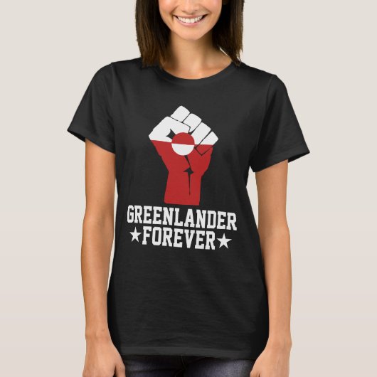 Greenlander Forever - グリーンランド応援 Tシャツ (正面)
