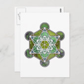 GreenMetatronCube ポストカード (正面/裏面)