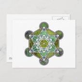 GreenMetatronCube ポストカード (正面/裏面)