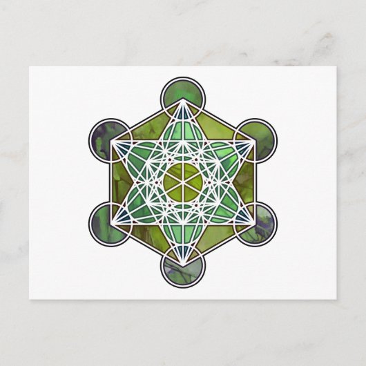 GreenMetatronCube ポストカード (正面)