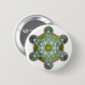 GreenMetatronCube 缶バッジ (正面&裏面)