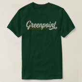 Greenpoint Brooklyn tshirt Cool Retro New York Ci Tシャツ (デザイン正面)