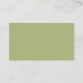Greenry, エレガント Black, RSVP応答，返信 エンクロージャーカード (裏面)