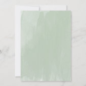 Greenry Ohベビーシャワーの脚モダン本 招待状 (裏面)