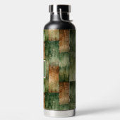 Greens and Brown Paint Wash ウォーターボトル (左面)