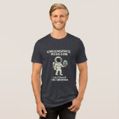 Greenspace Mission ピクセルアート宇宙飛行士Tシャツ | C トライブレンドTシャツ (正面全面)