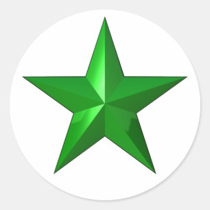 GreenStarButton ラウンドシール