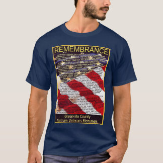 Greenville郡ベトナムの退役軍人記念碑のティー Tシャツ
