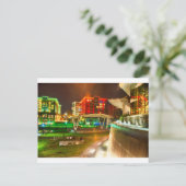 greenville,south,carolina,downtown,city,night,sout ポストカード (スタンド正面)