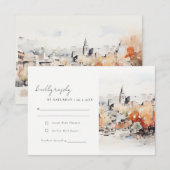 Greenville South Carolina Landscape Wedding 出欠カード (正面/裏面)