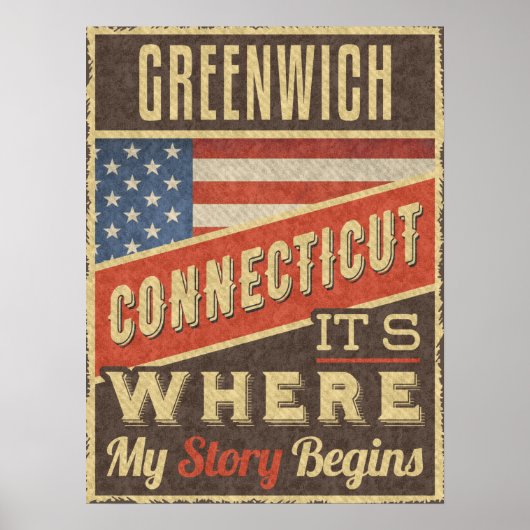 Greenwich Connecticut ポスター (正面)