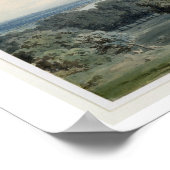 Greenwich Hillからのロンドンc.1791 （w/c、ブラックインク） ポスター (角)