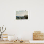 Greenwich Hillからのロンドンc.1791 （w/c、ブラックインク） ポスター (キッチン)