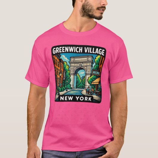 Greenwich Village friends Tシャツ (正面)