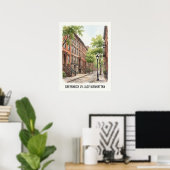 Greenwich Village Manhattan ポスター (ホームオフィス)