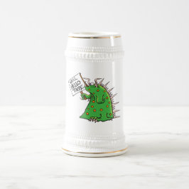 Greepステインの白および金ゴールド ビールジョッキ