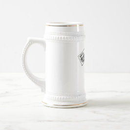 Greepステインの白および金ゴールド ビールジョッキ