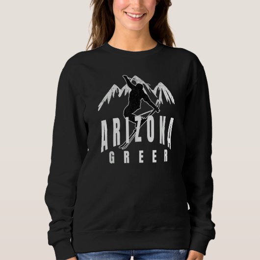 Greer Arizona Nordic Skiing Classy & Cool Greer AZ スウェットシャツ (正面)