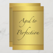 Greeted to Perfectバースデーパーティー 招待状 (正面/裏面)