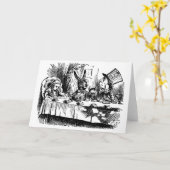 Greeting Cardイラストレーションアリスin Wonderland カード (黄色い花)