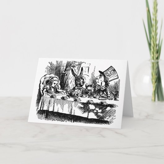 Greeting Cardイラストレーションアリスin Wonderland カード (正面)