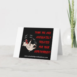 GREETING CARD -ストップ Thyroid Madness カード