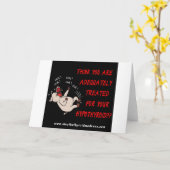 GREETING CARD -ストップ Thyroid Madness カード (黄色い花)