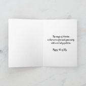 Greeting Card 4th of July カード (内部)