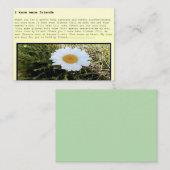 Greeting card a set of 10  'I know were friends' ノートカード (正面/裏面)