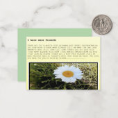 Greeting card a set of 10  'I know were friends' ノートカード (正面/裏面インサイチュ)