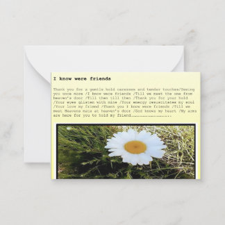 Greeting card a set of 10  'I know were friends' ノートカード